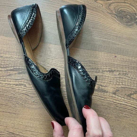 Jack Rogers black leather round toe d’Orsay flats, size 8 - Picture 4 of 9